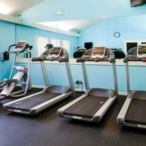 Fitness center featuring modern exercise machines